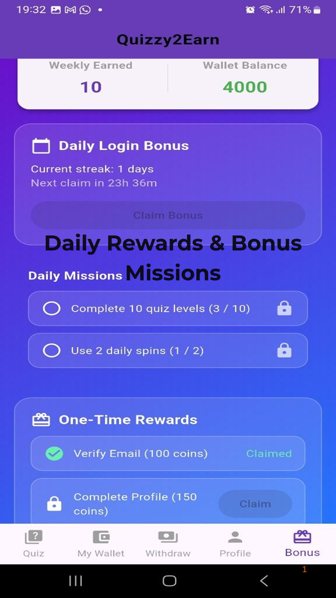 Daily Rewards
